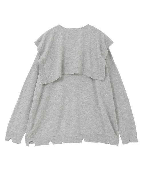CANDY STRIPPER グラフィック 長袖 トップス ヘザーグレー Candy Stripper（キャンディーストリッパー） カーディガン SAILOR ZIP