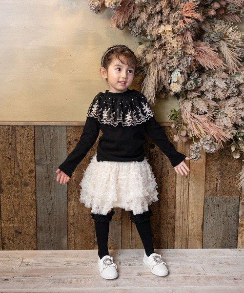 「Rora」 「KIDS」フリルスカート 130cm ベージュ キッズ_画像5