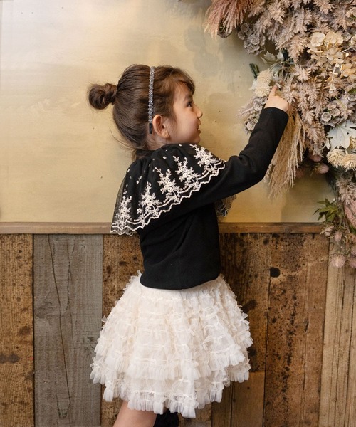 「Rora」 「KIDS」フリルスカート 130cm ベージュ キッズ_画像6