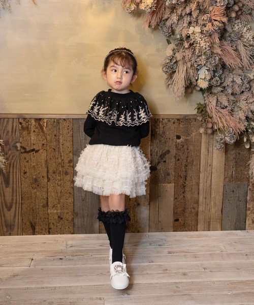 「Rora」 「KIDS」フリルスカート 130cm ベージュ キッズ_画像7