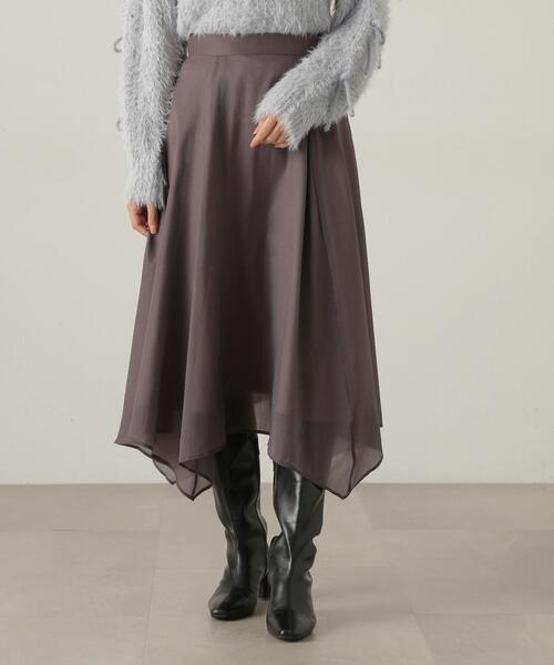 「PROPORTION BODY DRESSING」 フレアスカート SMALL オフホワイト レディース_画像6