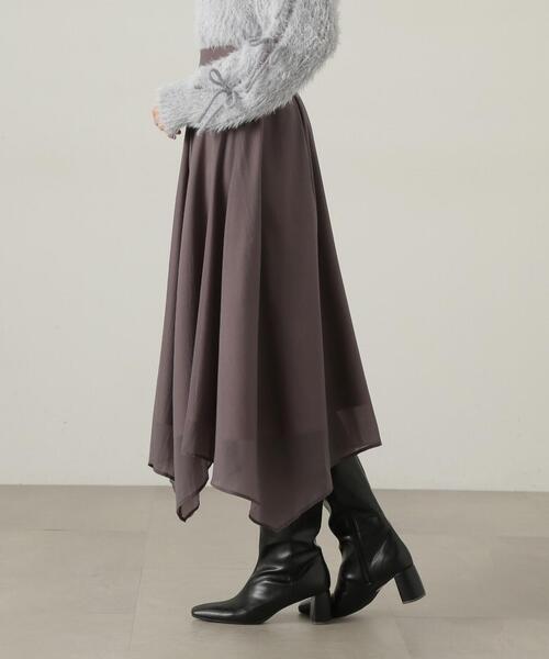 「PROPORTION BODY DRESSING」 フレアスカート SMALL オフホワイト レディース_画像7