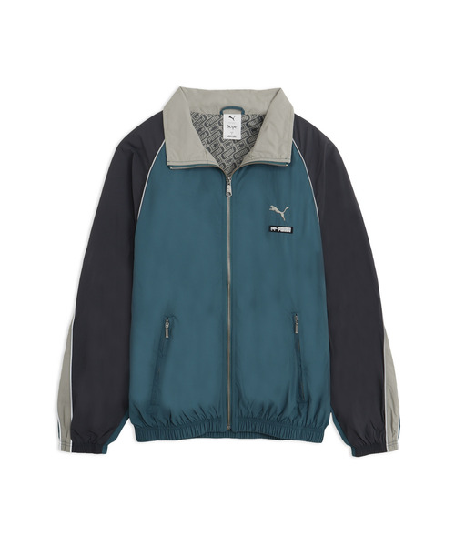 プーマ サイ T7トラックジャケット XL グリーン/ネイビー Scye コラボ PUMA（プーマ） ブルゾン アウター ユニセックス PUMA x SCYE T7