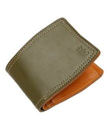 ZARIO-grandee- 財布 栃木レザーバイカラー二つ折り財布 メンズ