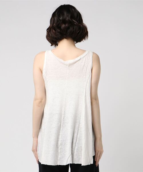 トップス ikkuna flared-sleeve t-shirt IKKUNA（イクナ） tシャツ Tシャツ flared tank-top レディース