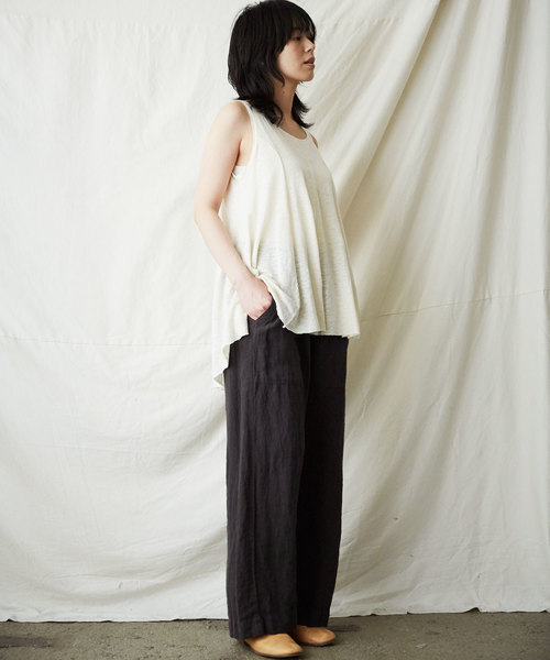 IKKUNA（イクナ） tシャツ Tシャツ flared tank-top レディース