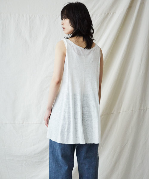 IKKUNA（イクナ） tシャツ Tシャツ flared tank-top レディース