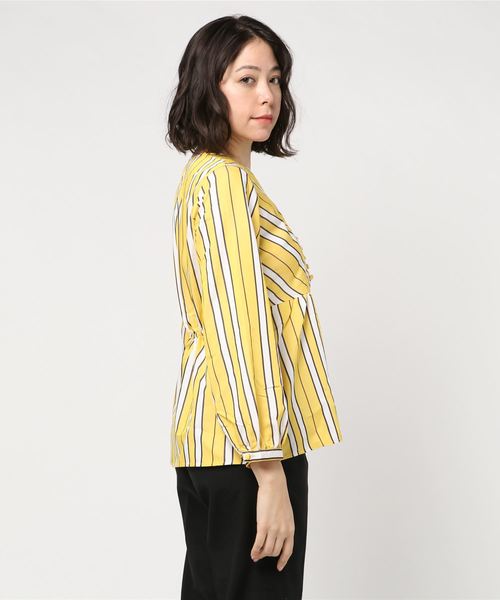定番お買い得 tシャツ Tシャツ STRIPED GATHER TOP ZOZOTOWN PayPayモール店 - 通販 - PayPayモール 超激安格安