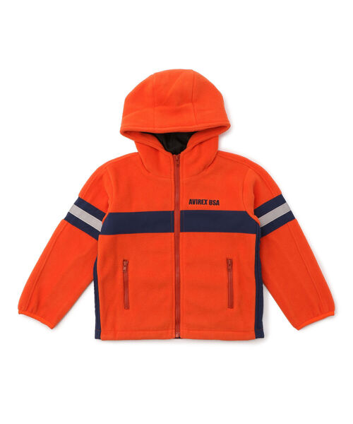 ジャケット ブルゾン フリース ジップ パーカー ビッグ ロゴ Fleece Zip Parka Big Logo リアル