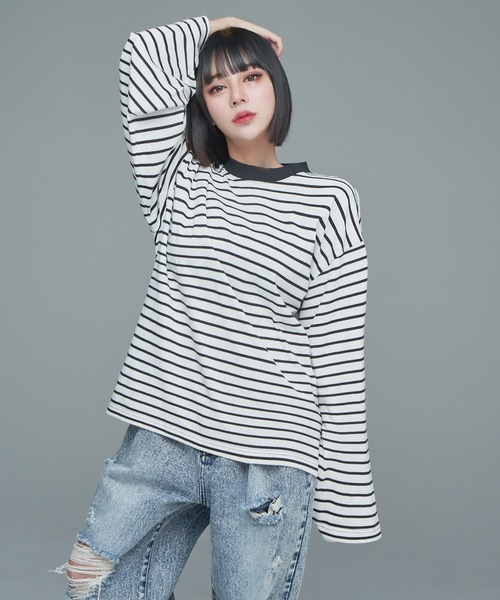 tシャツ 「23AW」extra quality wide sleeve long-T / エクストラクオリティワイドスリーブロンT メンズ レディー | ADRER | 28
