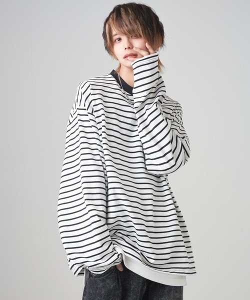 tシャツ 「23AW」extra quality wide sleeve long-T / エクストラクオリティワイドスリーブロンT メンズ レディー | ADRER | 21