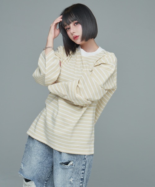 tシャツ 「23AW」extra quality wide sleeve long-T / エクストラクオリティワイドスリーブロンT メンズ レディー | ADRER | 35
