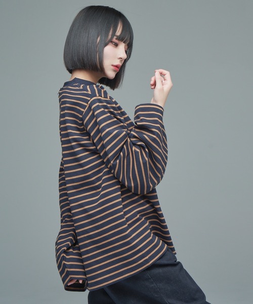 tシャツ 「23AW」extra quality wide sleeve long-T / エクストラクオリティワイドスリーブロンT メンズ レディー | ADRER | 36