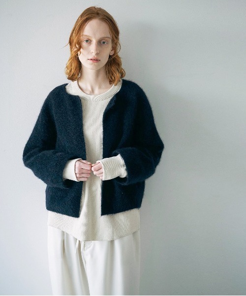 unfil アンフィル カーディガン ストレッチ スーパーキッド モヘヤ unfil カーディガン アンフィル / stretch superkid mohair