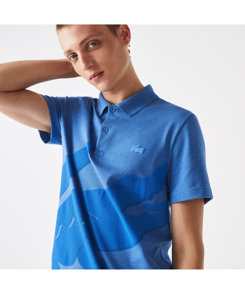 LACOSTE（ラコステ） ポロシャツ 半袖 オーバーサイズプリント