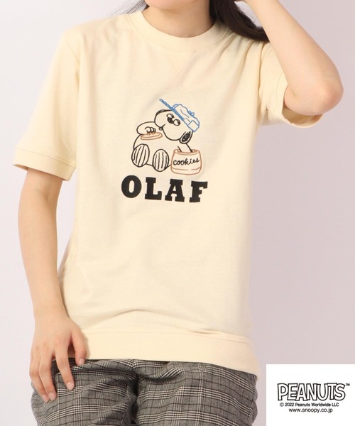 PEANUTS tシャツ 半袖 スヌーピー 半袖 スウェット Tシャツ レディース