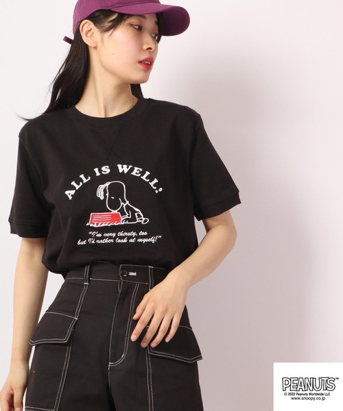 PEANUTS tシャツ スヌーピー 半袖 スウェット Tシャツ
