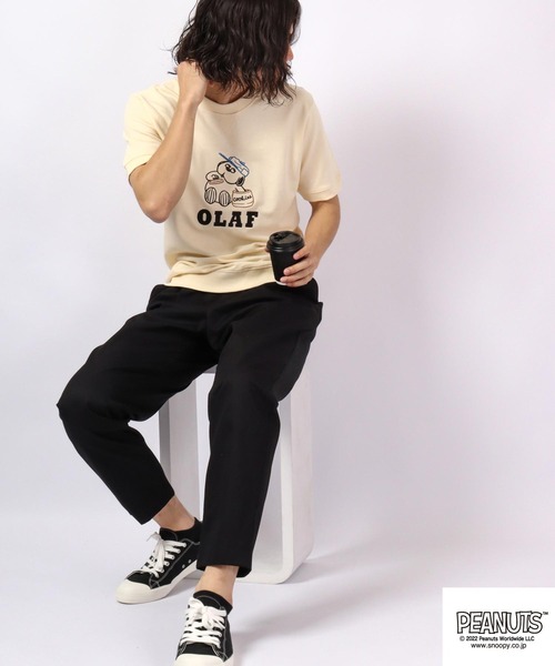 PEANUTS tシャツ スヌーピー 半袖 スウェット Tシャツ
