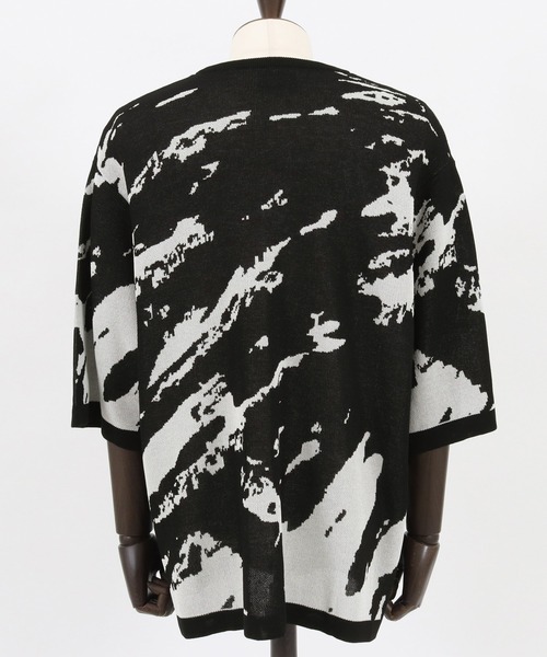セーター ニット ADAMPATEK / abstract pattern short sleeve knit/ルーズシルエット半袖ニットTシャツ”ア | ADAM PATEK | 20