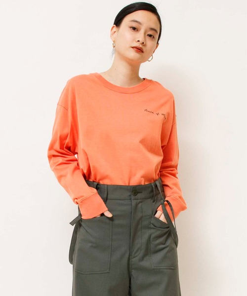 tシャツ コットンレーヨンロングスリーブTシャツ(Chill) レディース