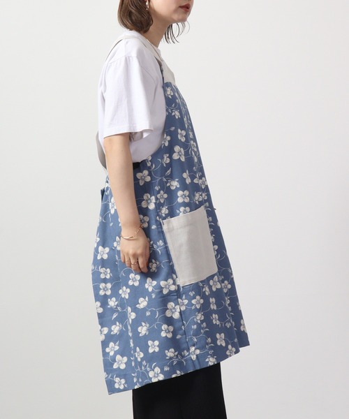 papier パピエ エプロン 値下げしました FUNALIVE エプロン PAGE ONE pureflowerH型エプロン : ZOZOTOWN