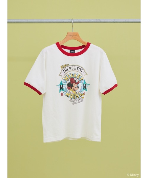 Disney（ディズニー） tシャツ Tシャツ リンガーTシャツ/Mickey