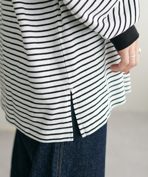 新品未使用rosy monsterカラーパターンビッグボーダートップス　ピンク 楽天市場】＼本日ポイント10倍♪／ ニット セーター ボーダー