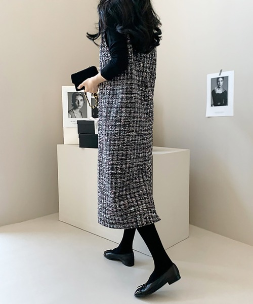 Doula Doula（ドゥーラドゥーラ） ワンピース ツイードジャンパー