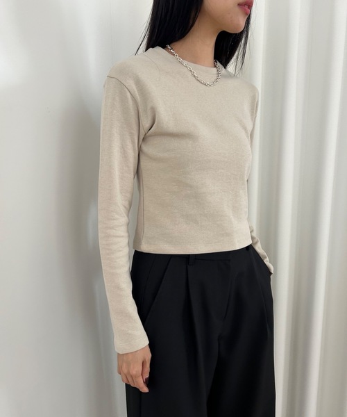 Didot.showroom tシャツ クロップド丈 肉厚 ロンT レディース