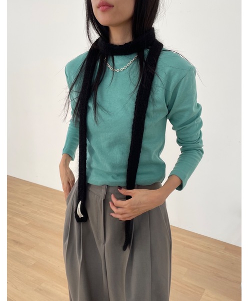 Didot.showroom tシャツ クロップド丈 肉厚 ロンT レディース