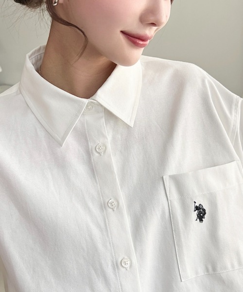 U.S. POLO ASSN.（ユーエスポロアッスン） ブラウス シャツ 夏 半袖
