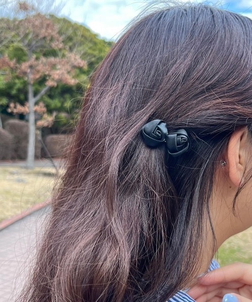 flower（ファッション） ヘアクリップ ロージークリップ