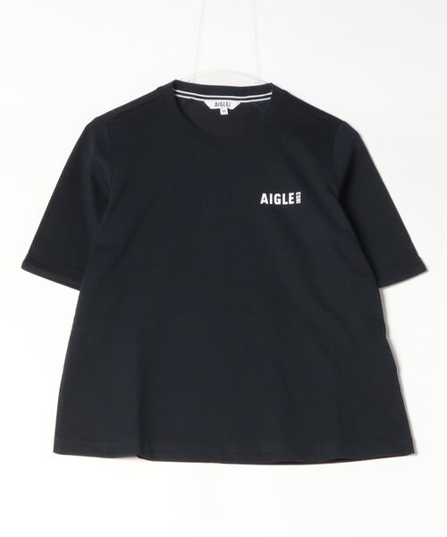 AIGLE / エーグル 吸水速乾 ワンポイントロゴプリント 半袖Tシャツ AIGLE tシャツ 吸水速乾 ワンポイントロゴプリント 半袖Tシャツ