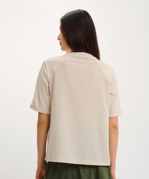AIGLE tシャツ 吸水速乾 ワンポイントロゴプリント 半袖Tシャツ