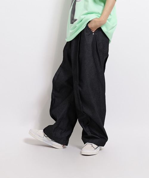 MILK BOY MYTHICAL シャツ トップス ボトムス パンツ MILKBOY（ミルクボーイ） ワイドパンツ パンツ STAND TUCK パンツ