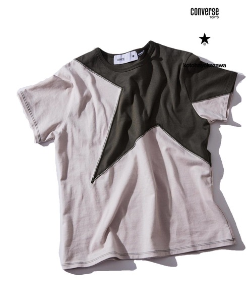 tシャツ 「CONVERSE TOKYO × kotohayokozawa」STARCUTTING PRINT TEE(UNISEX) レディース メ CONVERSE TOKYO｜【CONVERSE TOKYO * kotohayokozawa