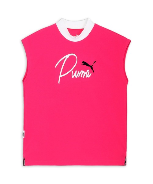 PUMA レディース ゴルフシャツ M ピンク PUMA tシャツ プーマ ウィメンズ ゴルフ ストレッチ ピケ