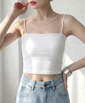 ブラトップ カップ付き キャミソール 楽キャミ...の詳細画像2