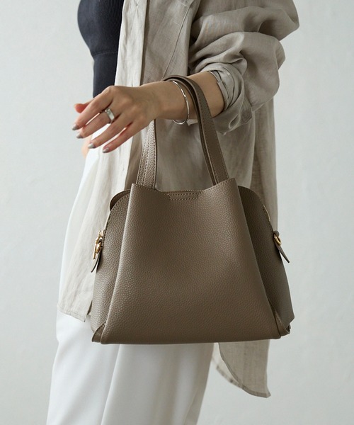 GUSCIO トートバッグ 「グッシオベーシック」PUレザーフリル