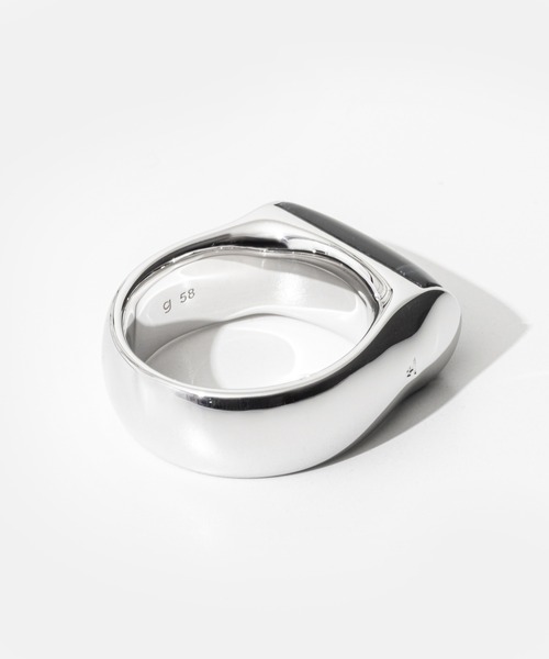 新品 TOM WOOD Crest Ring リング 60 新品 60 TOM WOOD Crest Ring Blue Hawk Eye