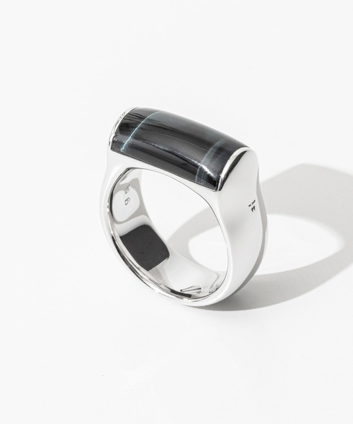 指輪 リング TOM WOOD Crest Ring Blue Howk Eye トムウッド クレスト ブルーホーク リング メンズの画像