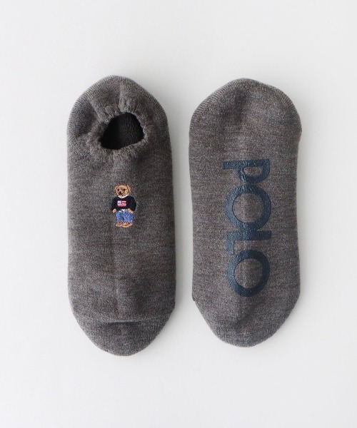 POLOラルフローレンソックス 23〜25 cm 5本指グレー 黒　ベージュ POLO RALPH LAUREN（ポロ・ラルフローレン） ラルフローレン 靴下