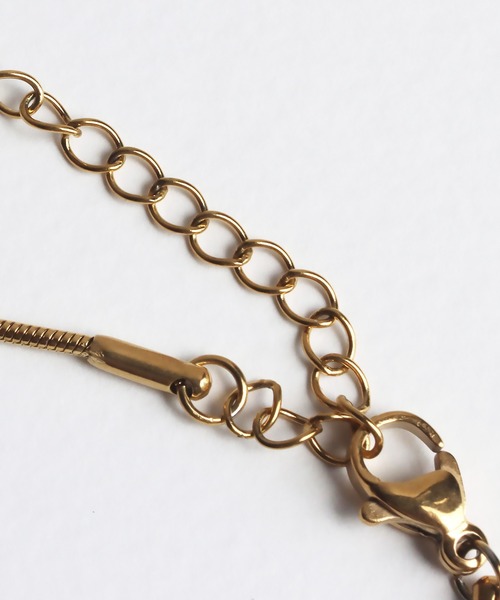 ゴールドメッキ 二重ネックレス タイガーアイ L'ange ネックレス タイガーアイ 8mm 虎目石 アジャスター付