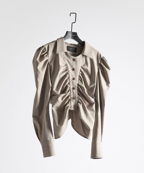 UNITED TOKYO ショートブラウス by YOHEI OHNO UNITED TOKYO（ユナイテッドトウキョウ） ブラウス シャツ 「残り