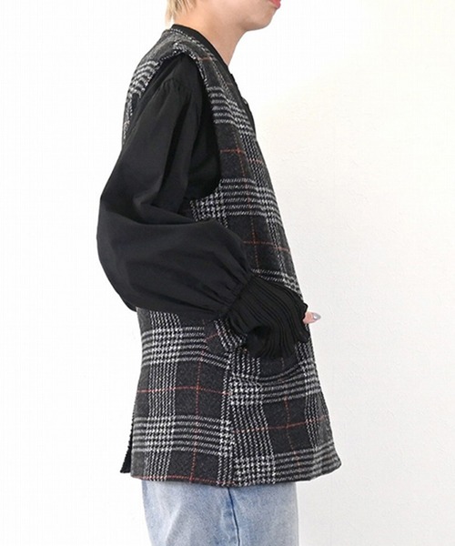 KAPITAL ベスト ジレ ツイード チェック STYLEBLOCK（スタイルブロック） ベスト ジレ ツイードチェックジレ