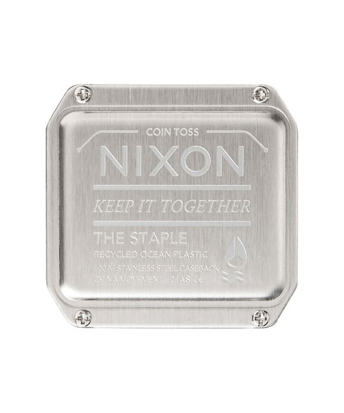 レア✨ ニクソン　STAPLE　デュアルタイム　サーフウォッチ　デジタル　グレー NIXON 腕時計 「NIXON/ニクソン」Staple 時計 デジタル 電池式