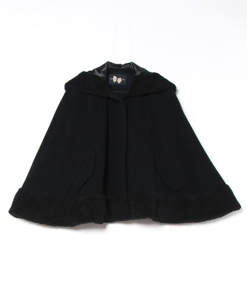 PINK HOUSE ポンチョ PINK HOUSE（ピンクハウス） ポンチョ フード付きケープ レディース