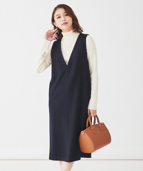 アンタイトル ４２（１３号）　ジャンパースカート　未使用品 UNTITLED（アンタイトル） ワンピース 「きれいめ/ポケット付