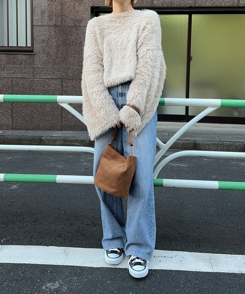 meilmada ショルダーバッグ バッグ 「牛革」スエード2way