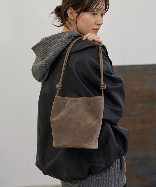 meilmada ショルダーバッグ バッグ 「牛革」スエード2wayショルダー
